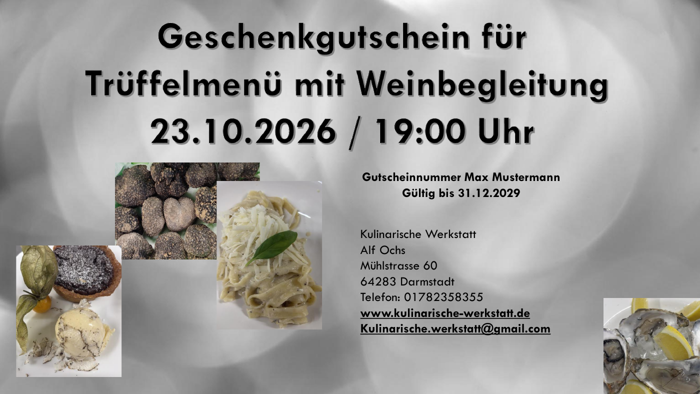 Gutscheinmuster Max Mustermann als Beispiel für einen individuellen Geschenkgutschein