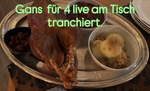 Eine Ganze Gans für 4 Personen
