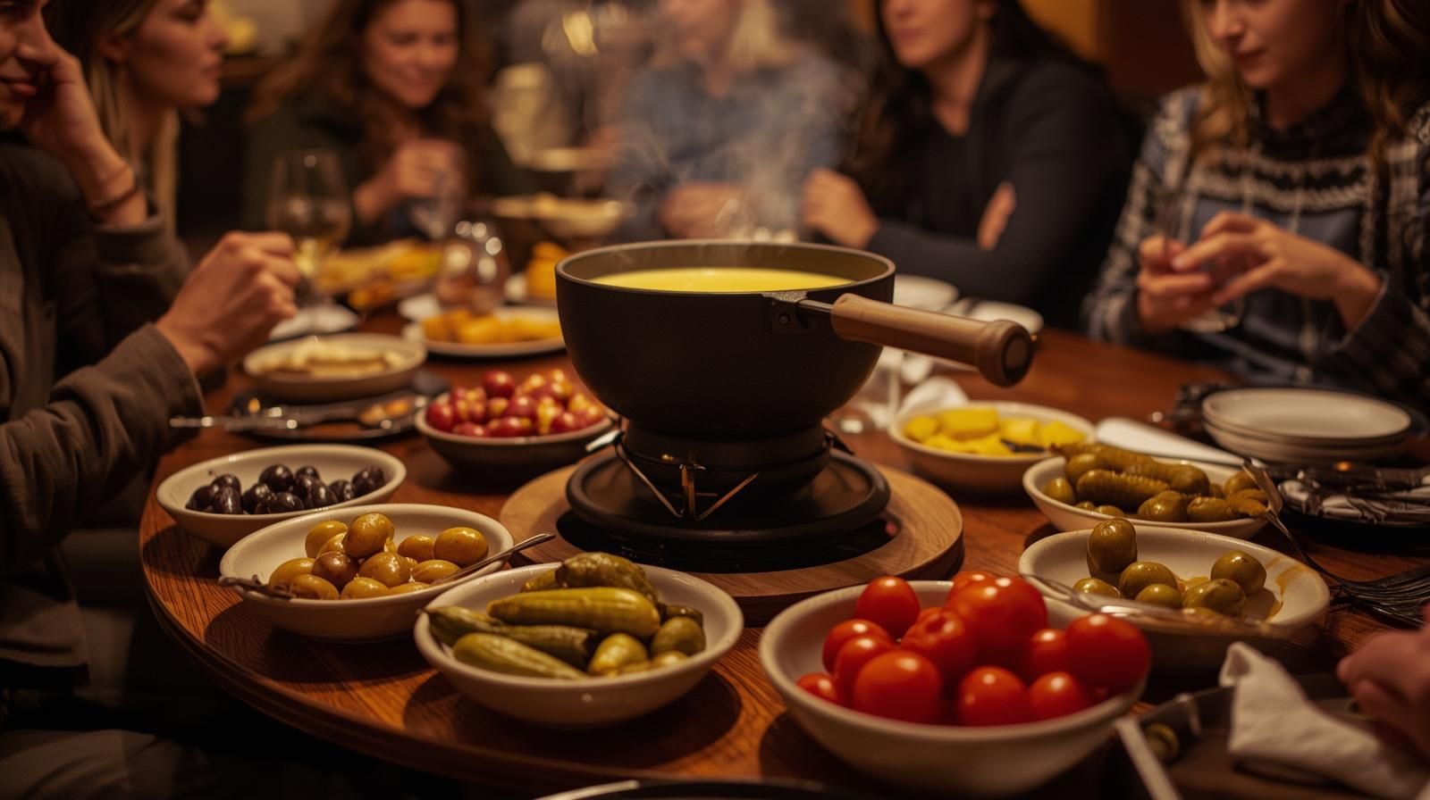 Fondue ein geselliger Abend in der Kulianrische-Werkstatt