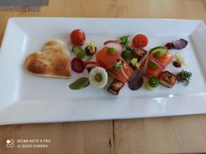 geräucherter Lachs, Wasabi Teriyakisauce