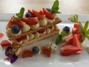 Millefeuille von Erdbeere & Vanillecreme